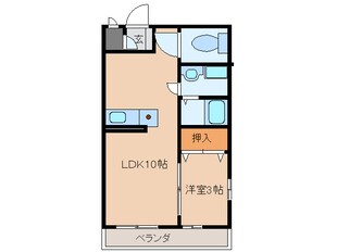 稲沢駅 徒歩18分 1階の物件間取画像